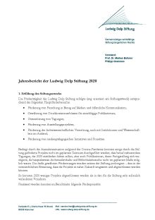 Jahresbericht 2020